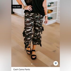 Cash camo cargo pants